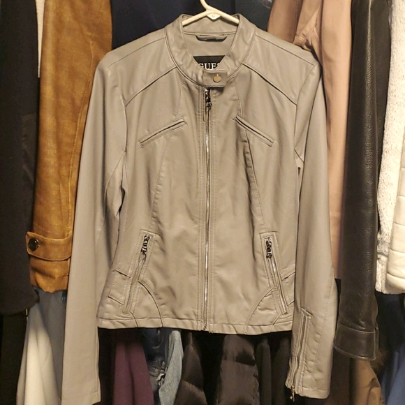 Guess Faux Leather Jacket - Picture 1 of 9
